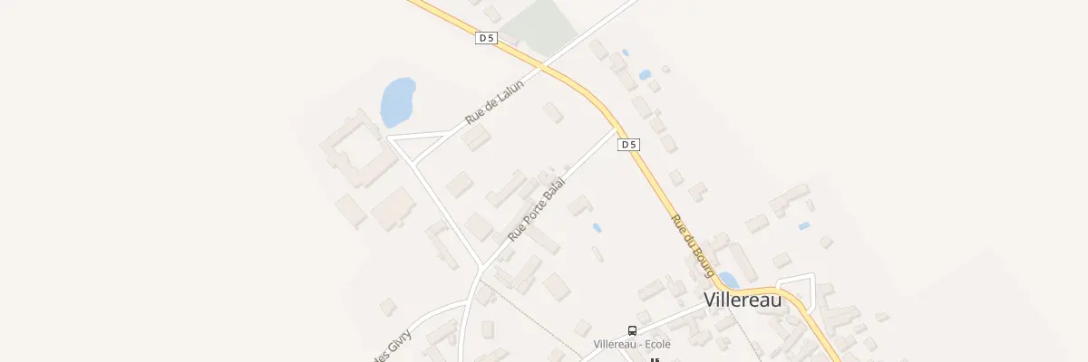 Plan du 6 Rue Porte Balai à Villereau