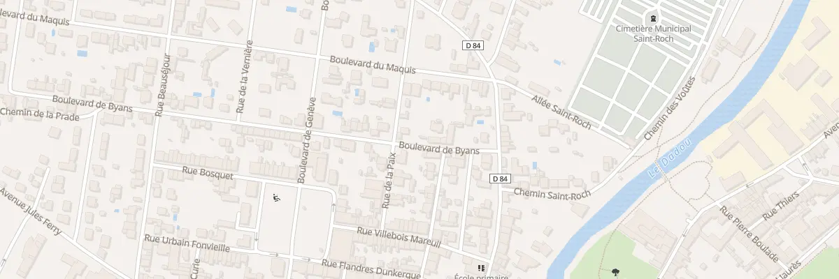 Plan du 6 Bd Byans à Graulhet