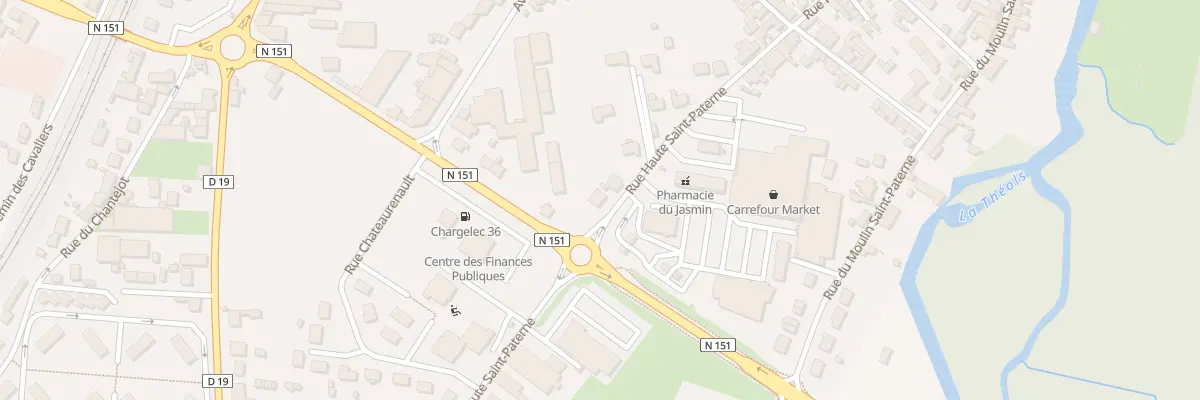 Plan du 40B Rue Haute Saint-Paterne à Issoudun