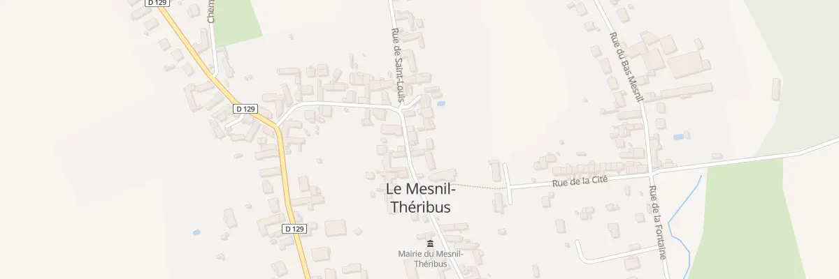 Plan du 14 Rue de la Mairie au Mesnil-Théribus
