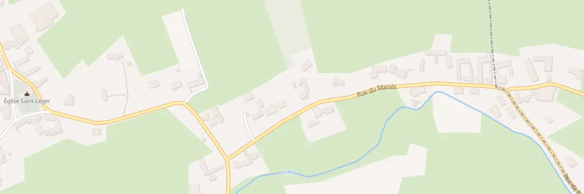 Plan du 7D Rue du Marais à Ergny