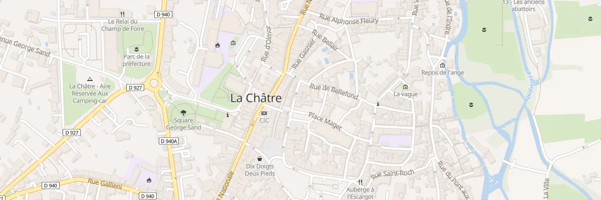 Plan du 7 Rue Ajasson de Grandsagne à La Châtre