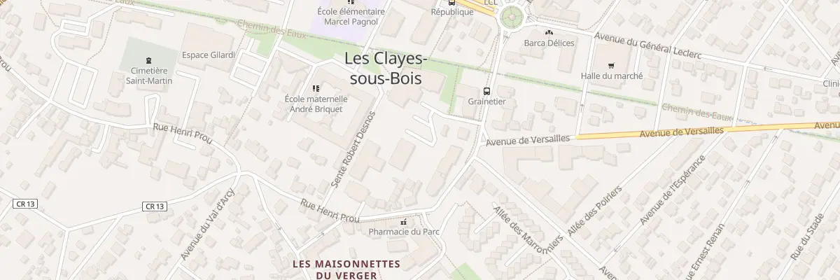 Plan du 4 Rue Henri Prou aux Clayes-sous-Bois