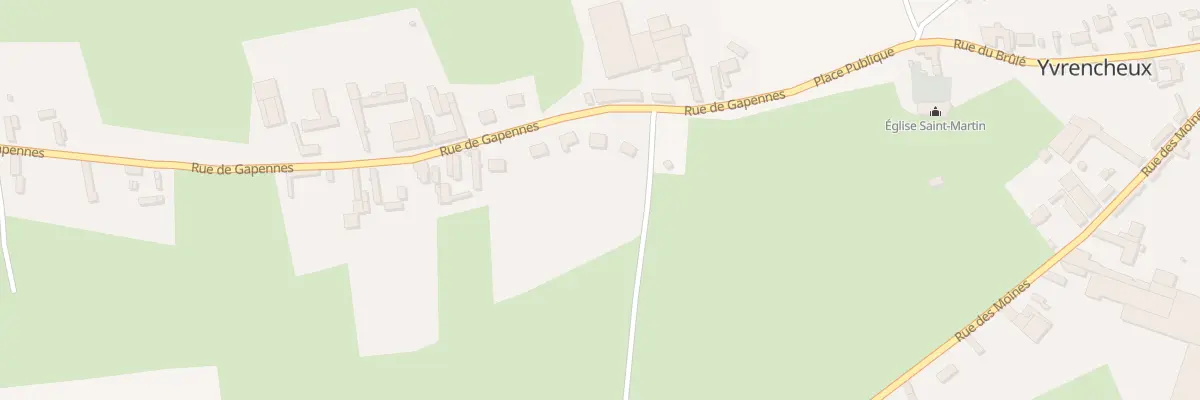 Plan du 1B Rue de Gapennes à Yvrencheux