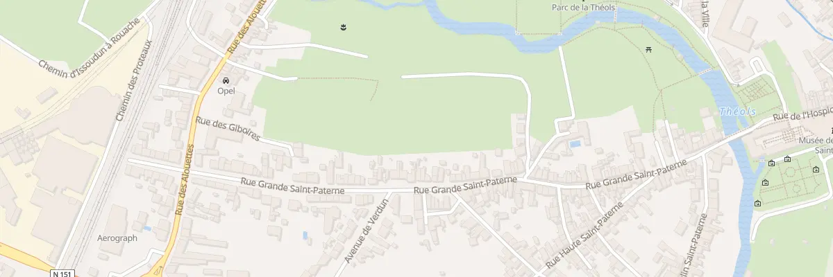 Plan du 92 Rue Grande Saint-Paterne à Issoudun