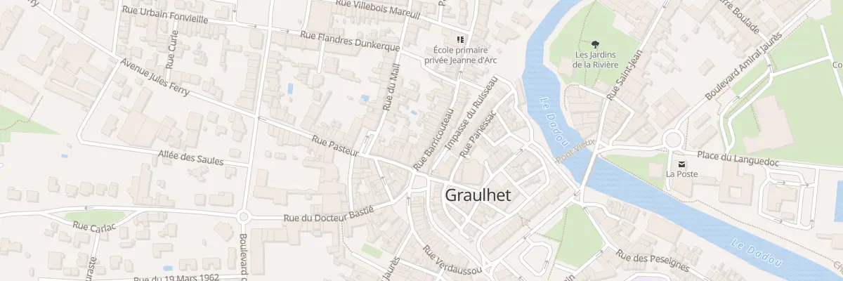 Plan du 7 Rue Barricouteau à Graulhet