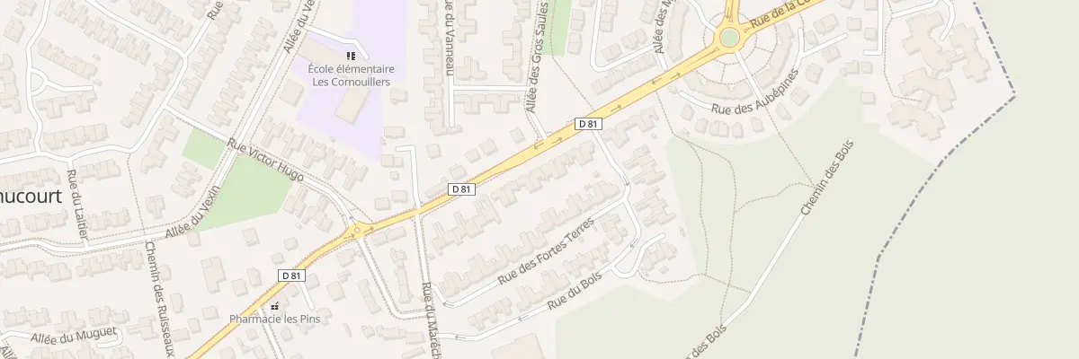 Plan du 38 Rue Mal Delattre de Tassigny à Menucourt