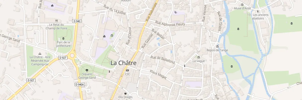 Plan du 10 Rue Tourtellat à La Châtre