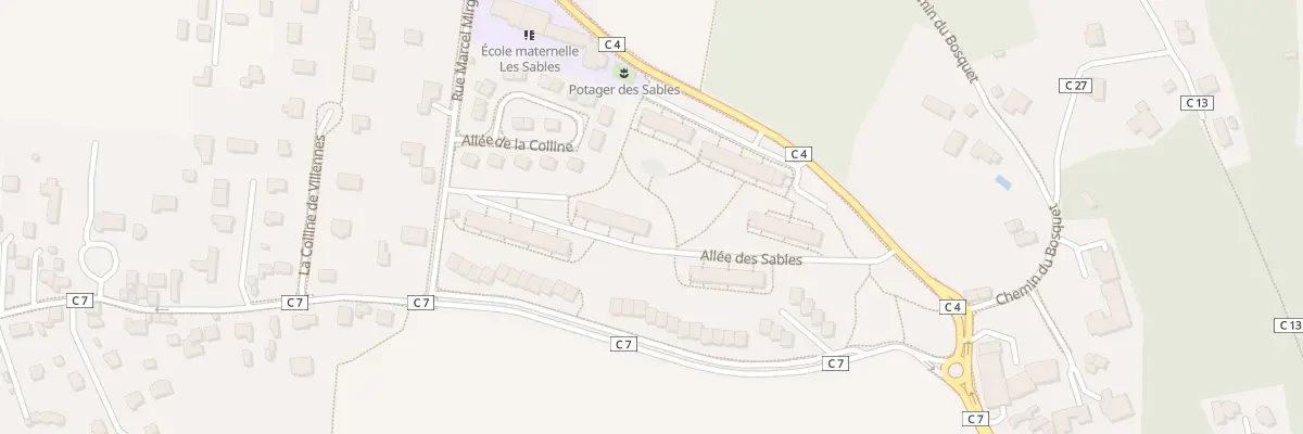 Plan du 1 All des Sables à Villennes-sur-Seine
