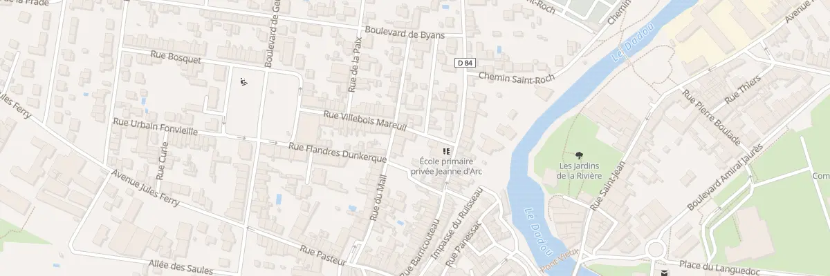 Plan du 32 Rue Villebois Mareuil à Graulhet