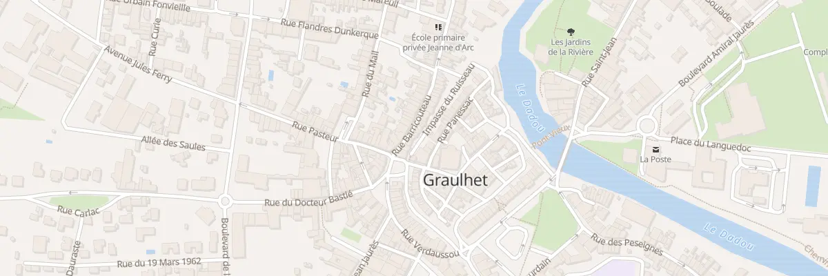 Plan du 8 Rue Barricouteau à Graulhet