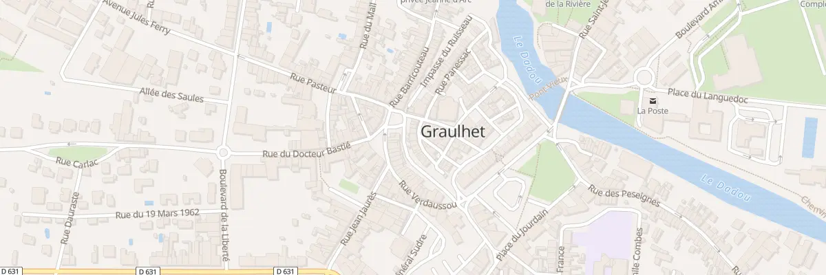 Plan du 10 Rue Voltaire à Graulhet