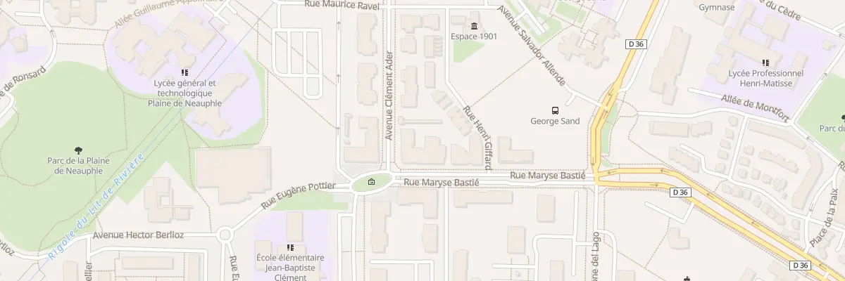 Plan du 28 Av Maryse Bastié à Trappes