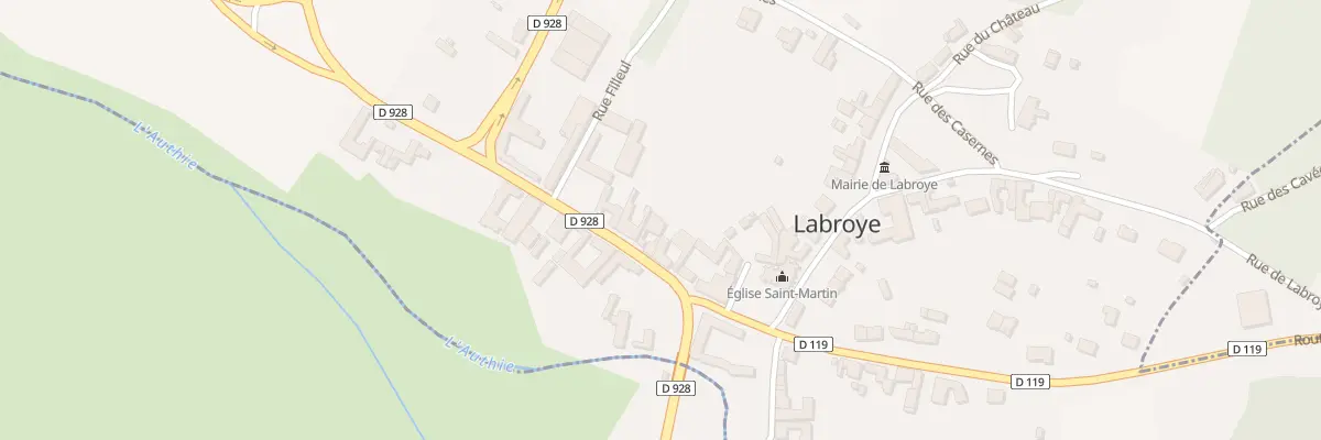Plan du 8 Rte Abbeville à Labroye