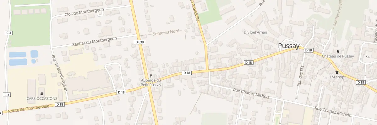 Plan du 100 Rue Etienne Laurent à Pussay