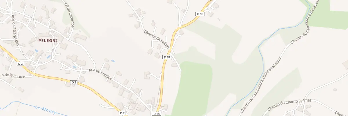 Plan du 230 Rte de Camburat à Lissac-et-Mouret