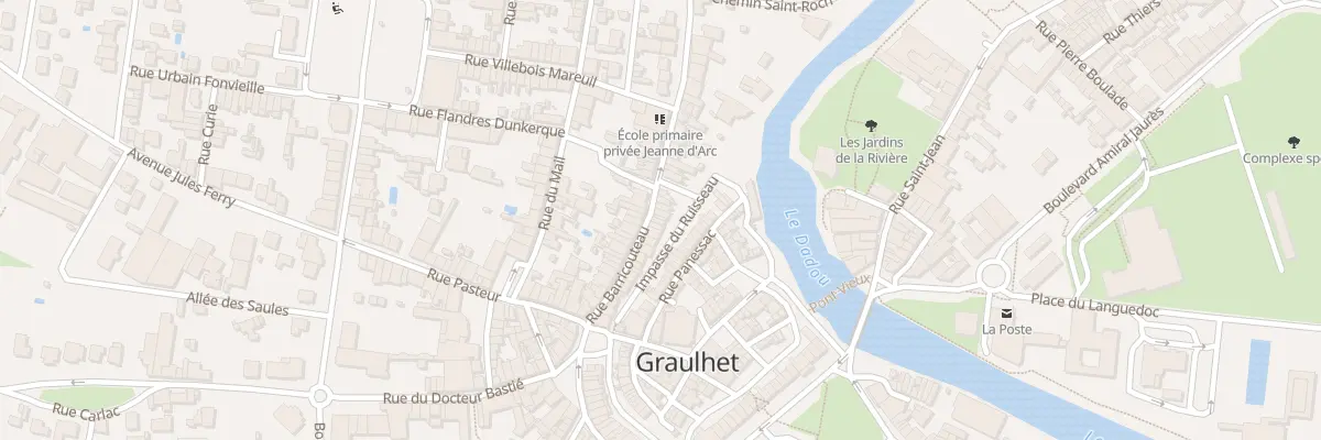 Plan du 34 Rue Barricouteau à Graulhet