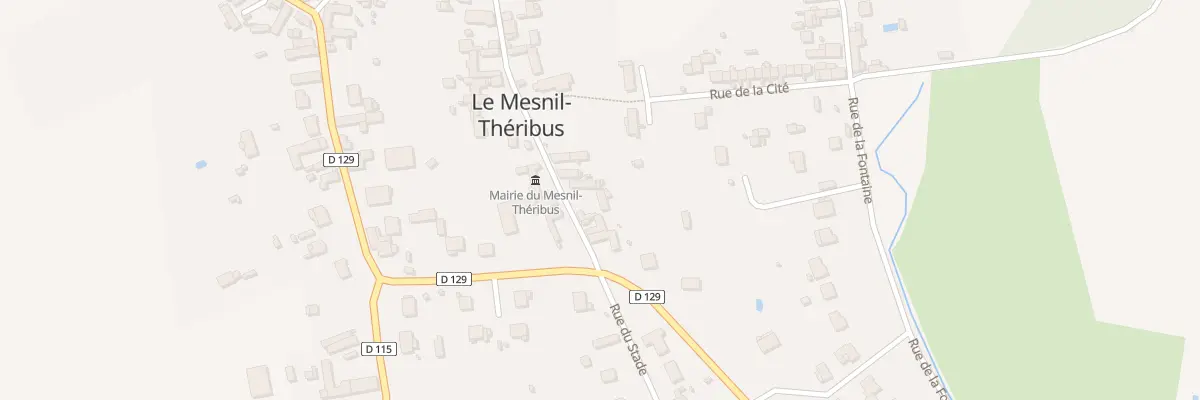 Plan du 6 Rue de la Mairie au Mesnil-Théribus