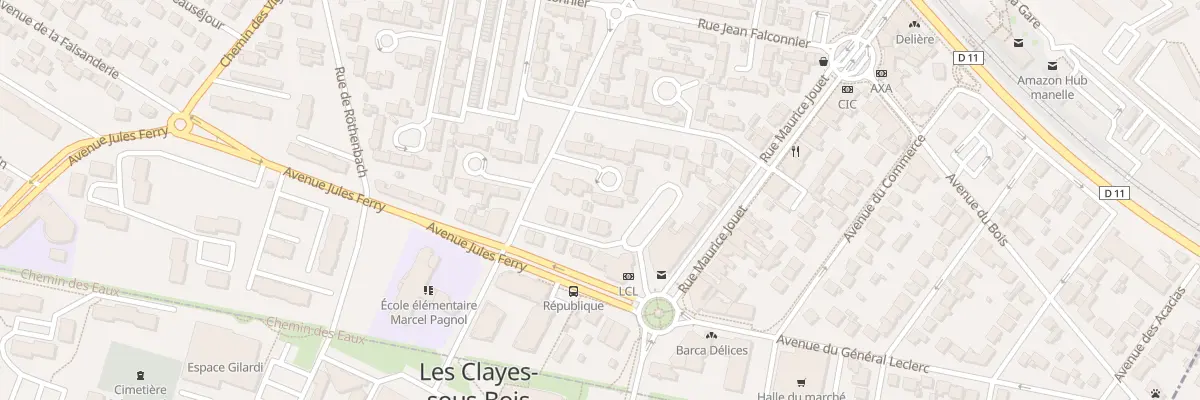 Plan du 8 Rpt des Narcisses aux Clayes-sous-Bois