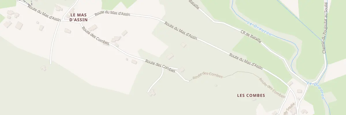 Plan du 273 Rte des Combes à Camburat