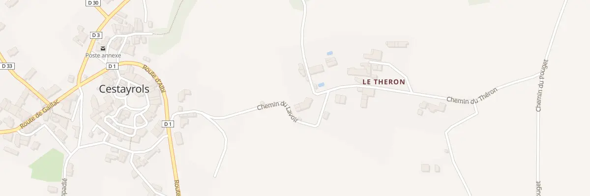 Plan du 5120 Le Theron à Cestayrols