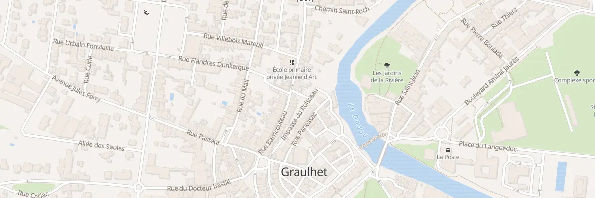 Plan du 40 Rue Barricouteau à Graulhet