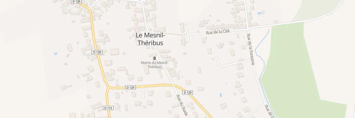 Plan du 8 Rue de la Mairie au Mesnil-Théribus