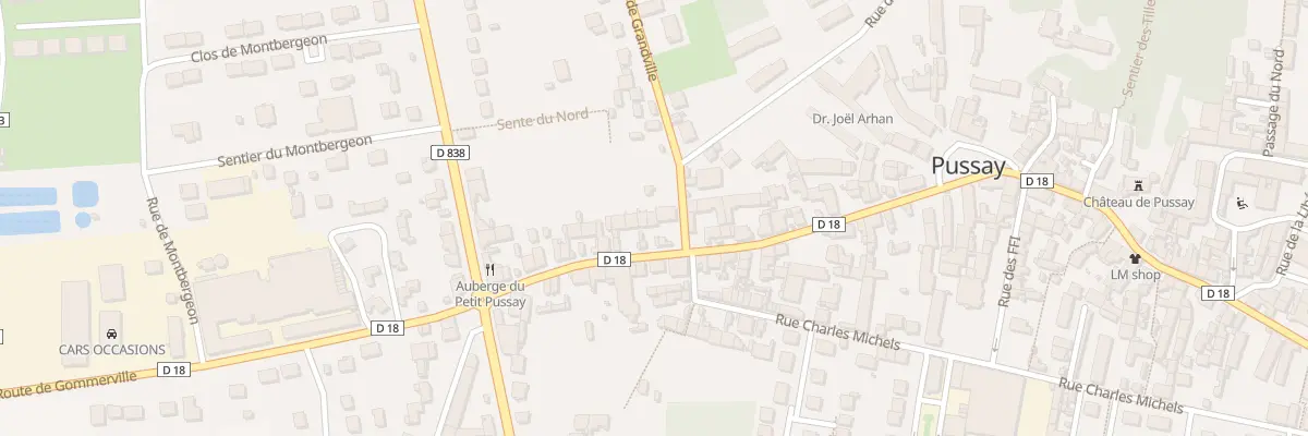 Plan du 94 Rue Etienne Laurent à Pussay