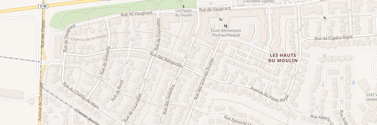 Plan du 3 Rue des Batignolles à Villepreux