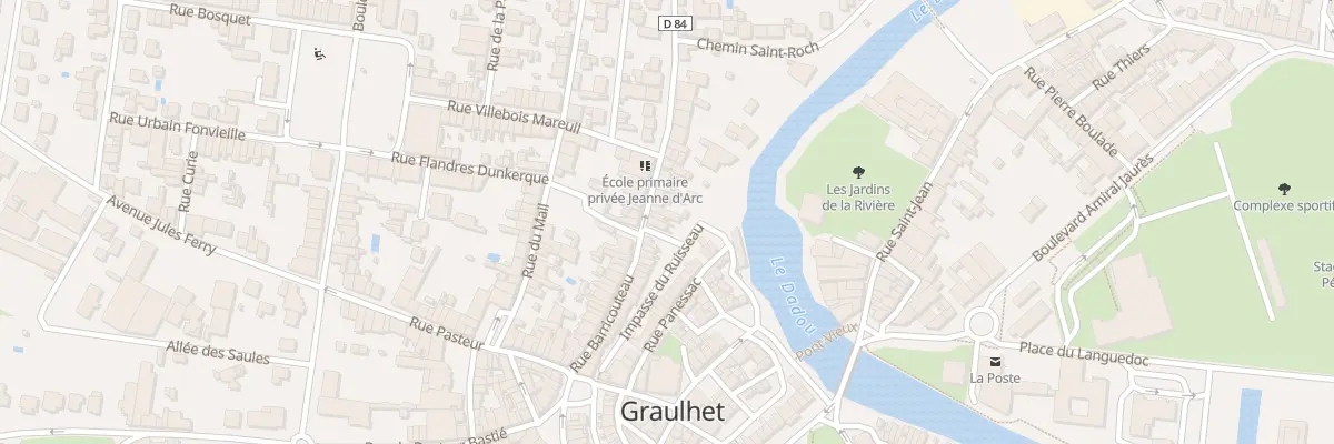 Plan du 46 Rue Barricouteau à Graulhet