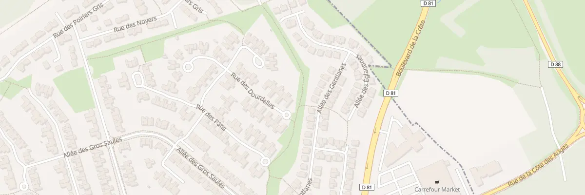 Plan du 23 Rue des Dourdelles à Menucourt