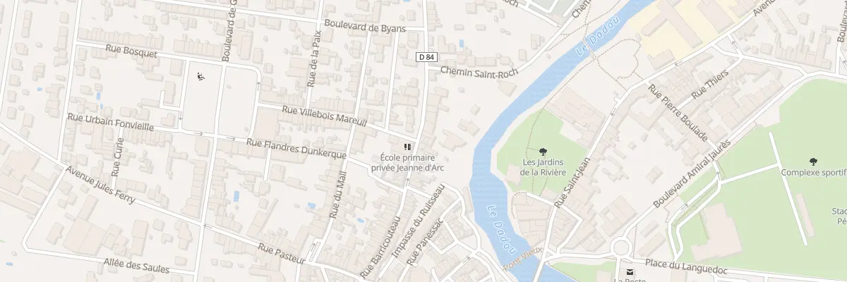 Plan du 64 Rue Barricouteau à Graulhet