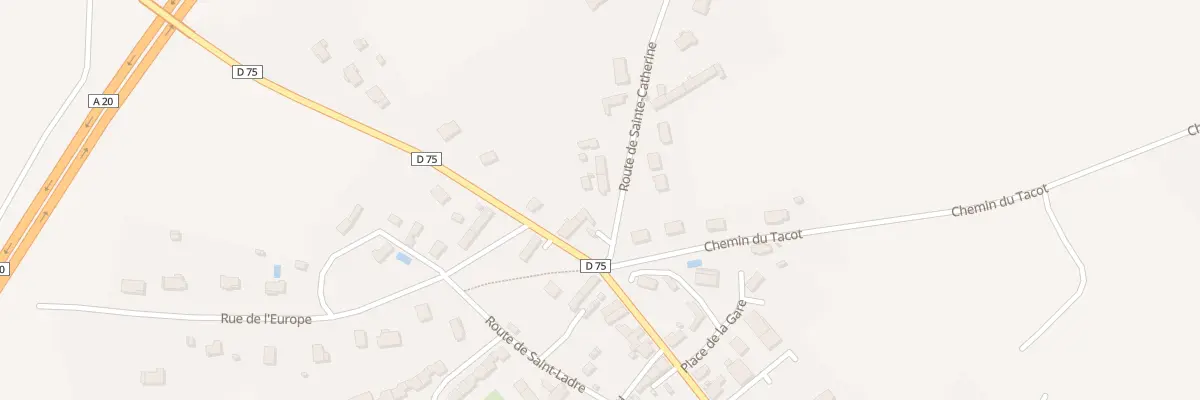 Plan du 3 Rte de Sainte-catherine à Massay
