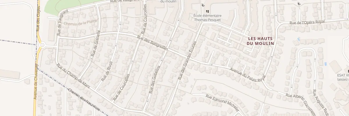Plan du 2 Rue des Batignolles à Villepreux