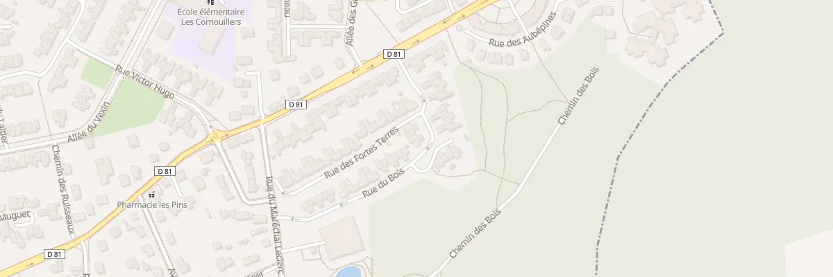 Plan du 35 Rue du Bois à Menucourt