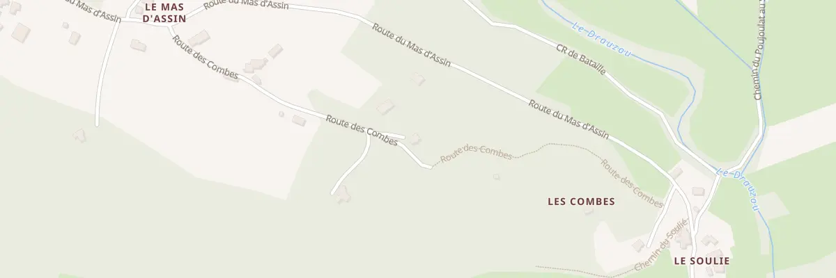 Plan du 275 Rte des Combes à Camburat