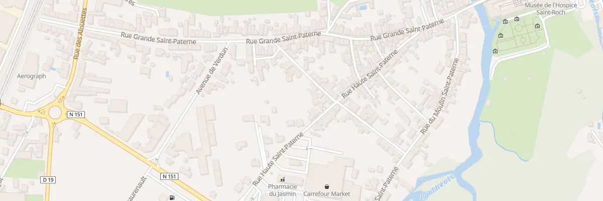 Plan du 28B Rue Haute Saint-Paterne à Issoudun
