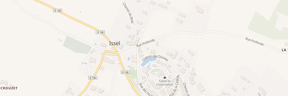 Plan du 4 Rue de la Bastide à Issel