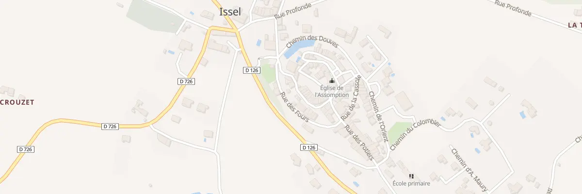 Plan du 2 Rue des Fours à Issel