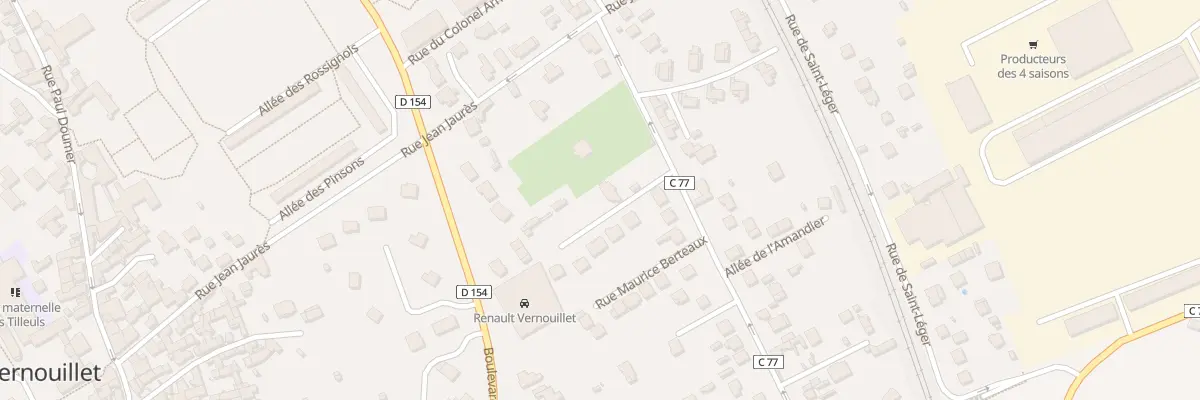 Plan du 25 Rue Maurice Berteaux à Vernouillet