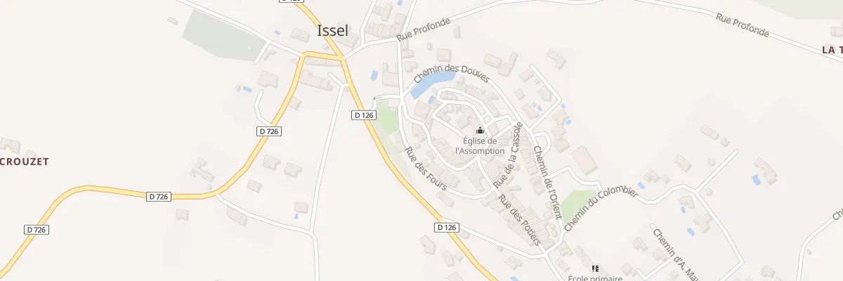 Plan du 9 Rue de l’Ancienne Mairie à Issel