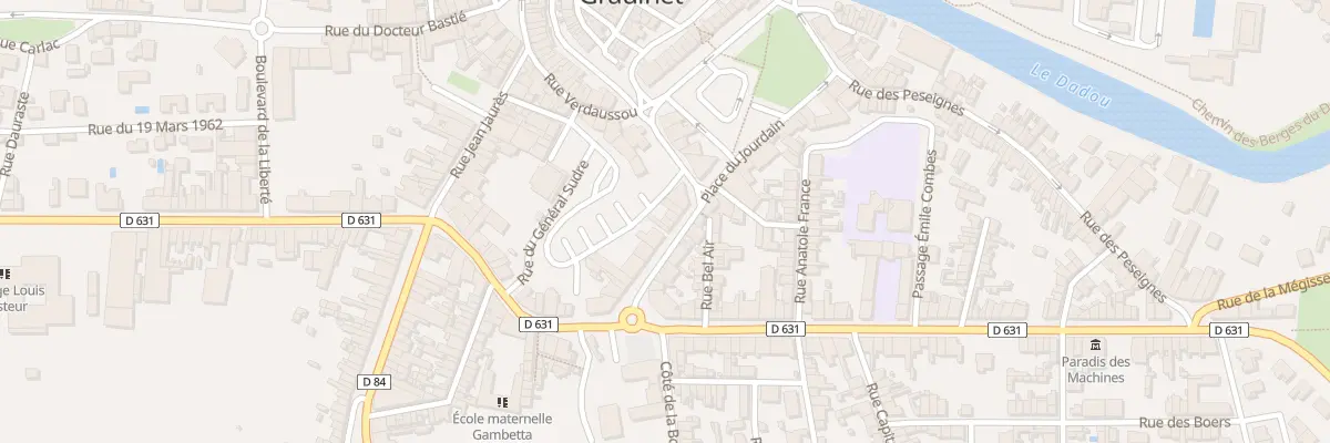 Plan du 8 Av Gambetta à Graulhet
