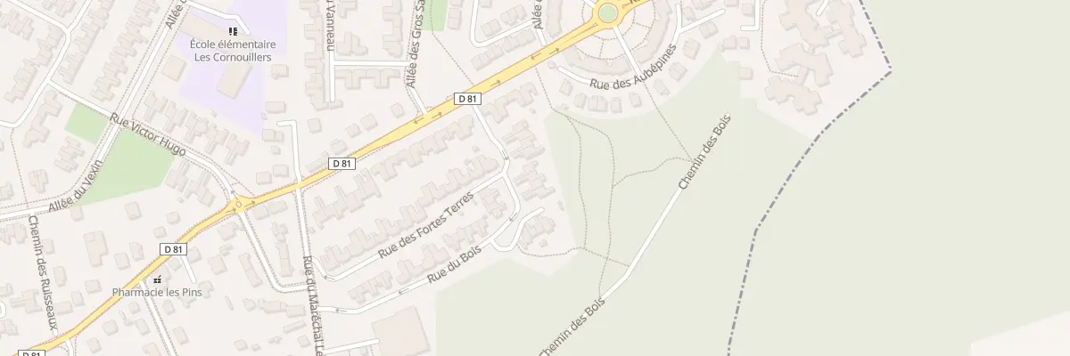 Plan du 14 Rue du Bois à Menucourt