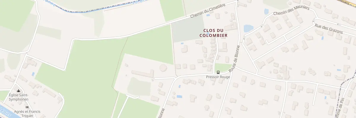 Plan du 9 Rte de Bionne à Combleux