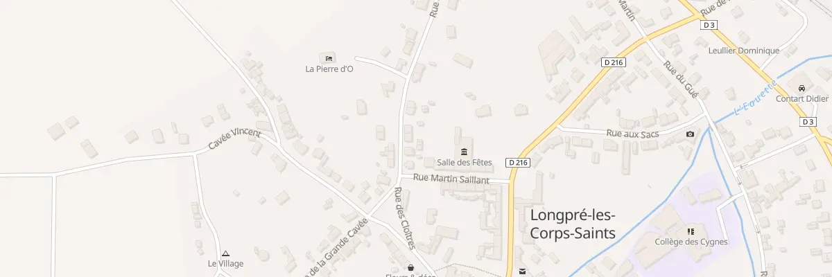 Plan du 6 Rue Saint Martin à Longpré-les-Corps-Saints