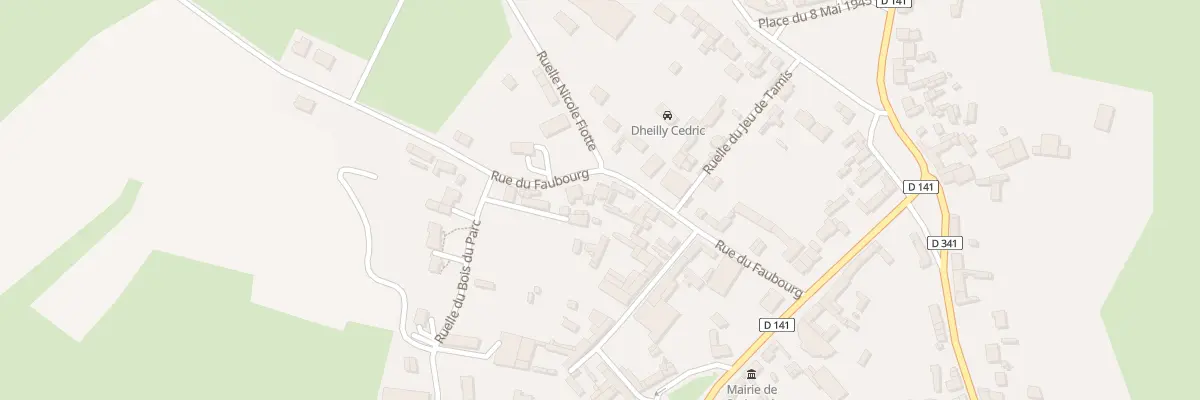 Plan du 9 Rue du Faubourg à Croixrault