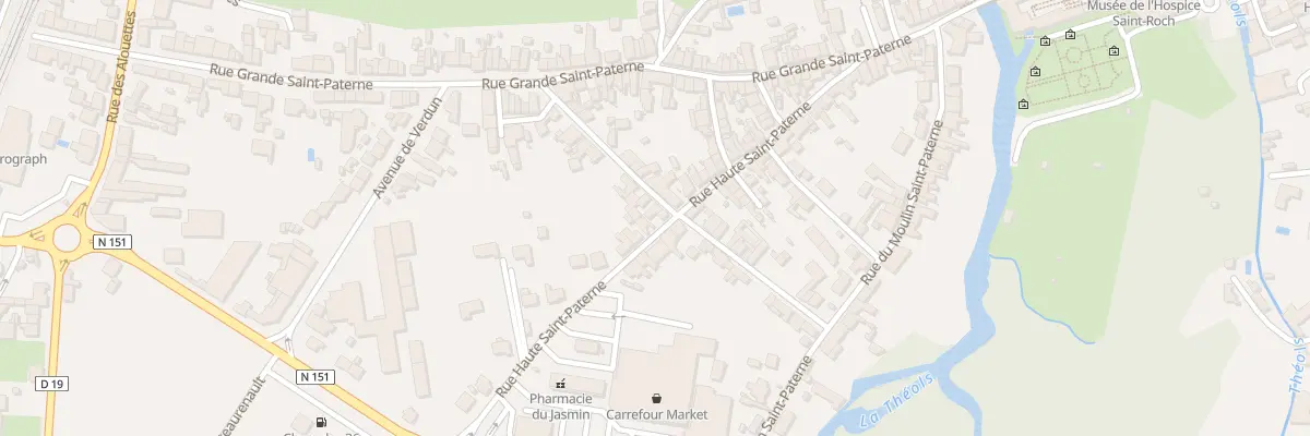 Plan du 26 Rue Haute Saint-Paterne à Issoudun