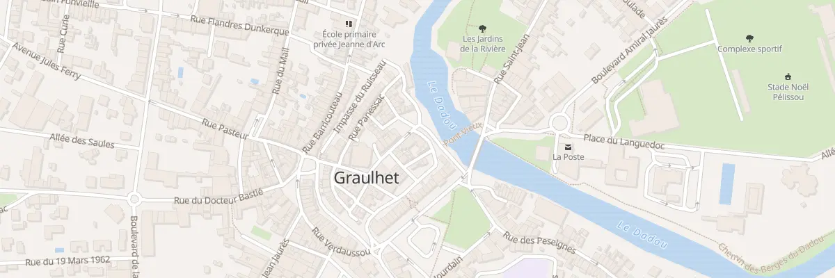 Plan du 2 Rue des Remparts à Graulhet