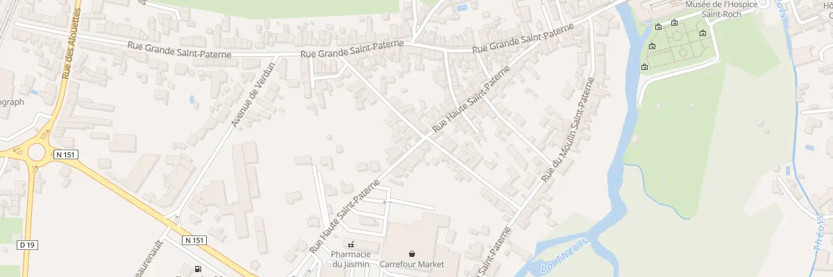 Plan du 26T Rue Haute Saint-Paterne à Issoudun