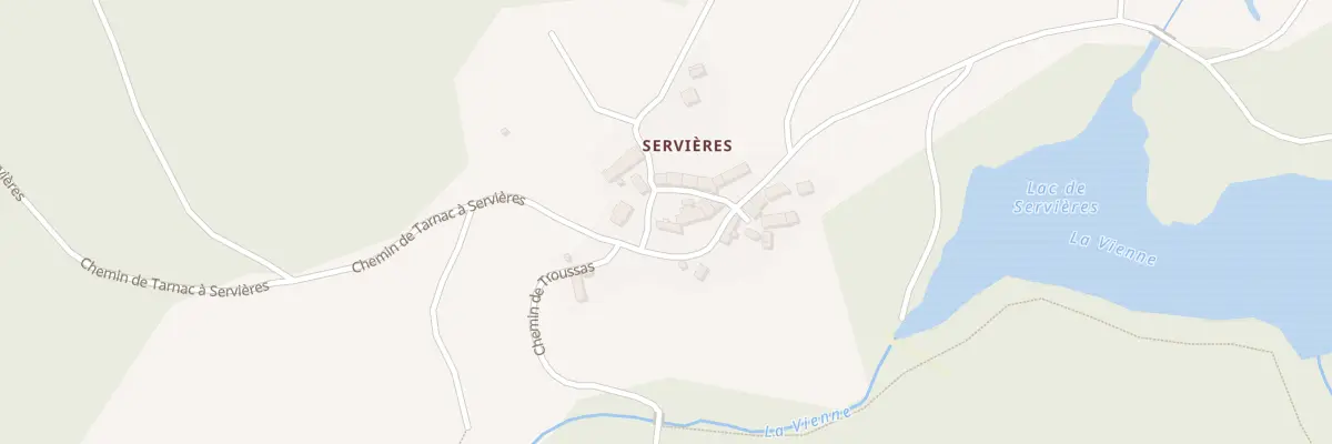 Plan du 11 Servieres à Peyrelevade